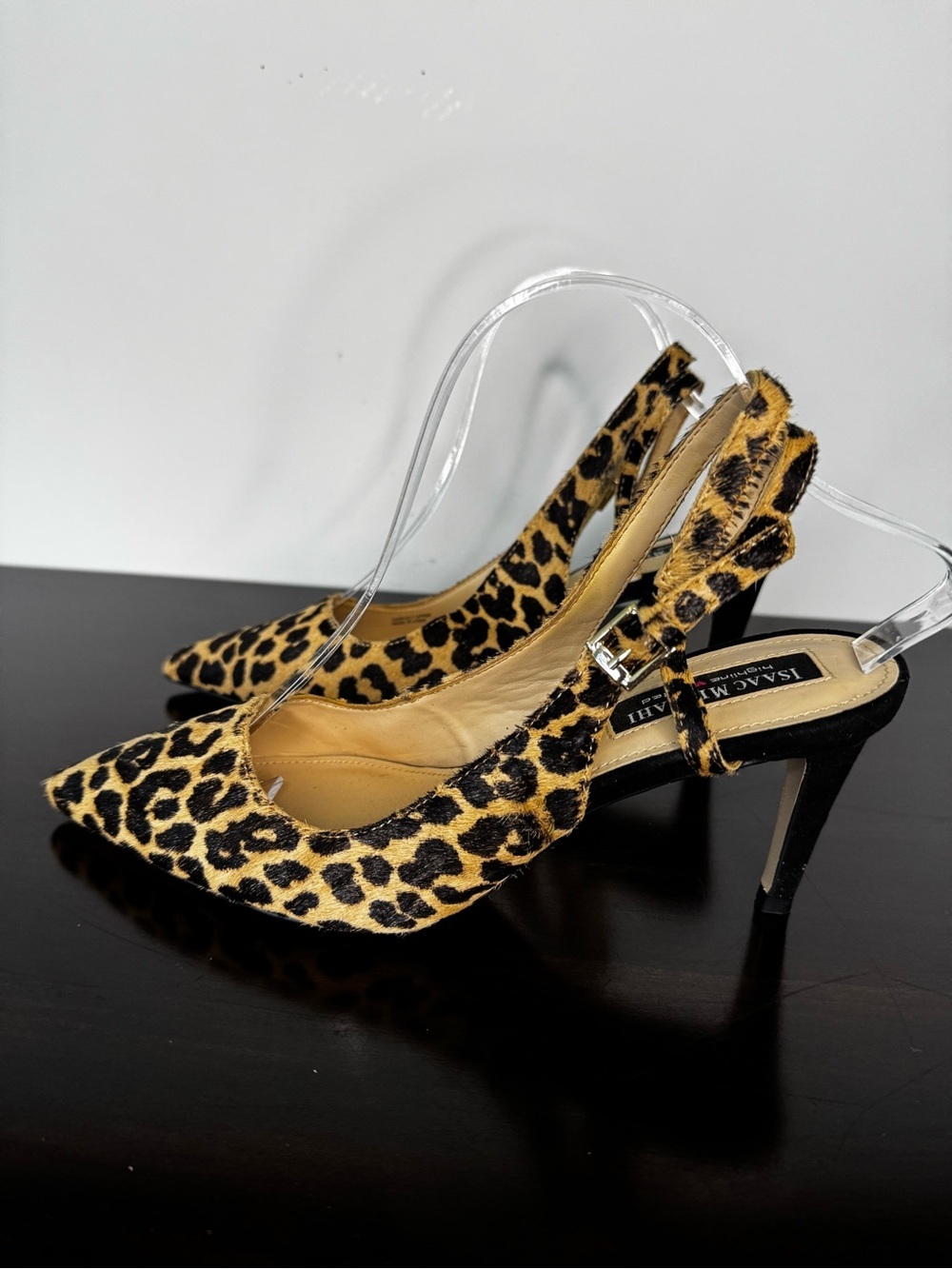 Isaac Mizrahi Leopard Print Slingback Pumps - Picture 2 of 7